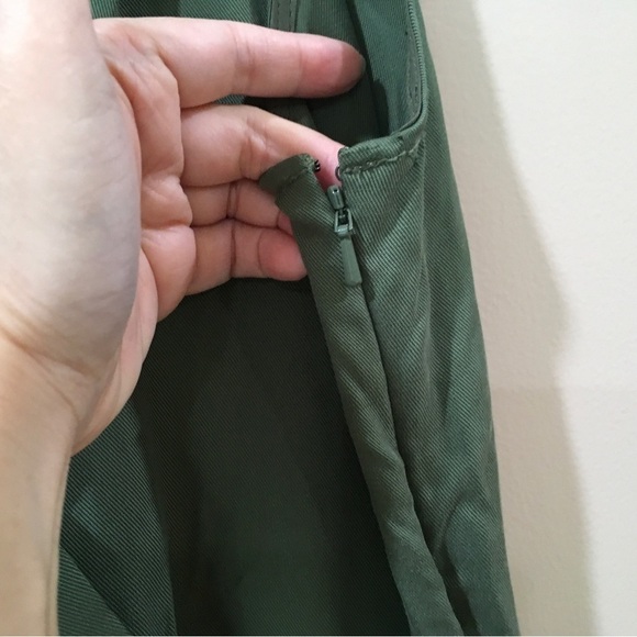 BANANA REPUBLIC jumpsuit Tencel Utility Jogger Army Green - Picture 6 of 10